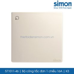 571011-46 Simon công tắc đơn 1 chiều 16A màu champagne