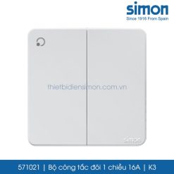 571021 Simon K3 công tắc đôi 1 chiều 16A