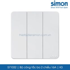 571032 Simon K3 công tắc ba 2 chiều 16A