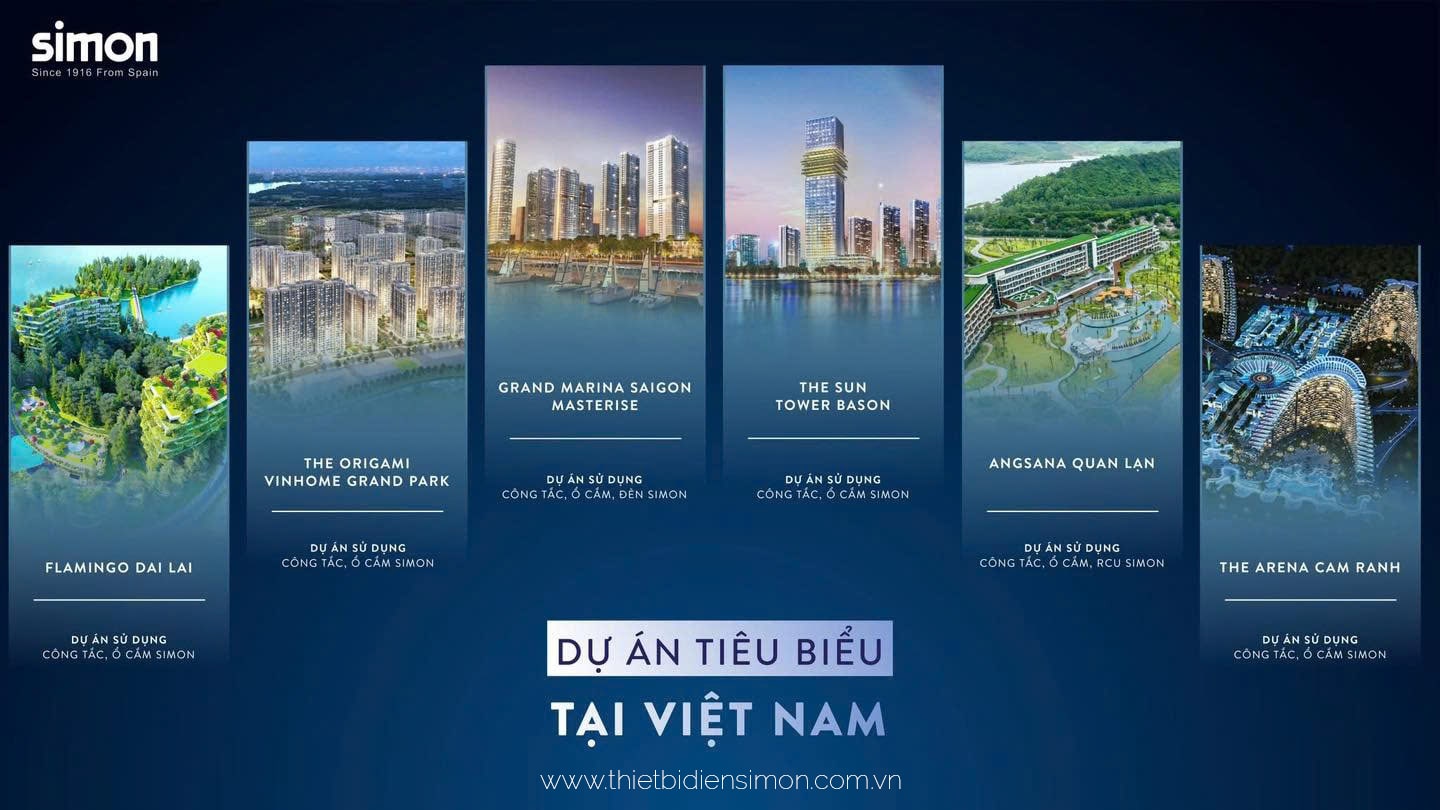 Các dự án tiêu biểu của Simon tại Việt Nam