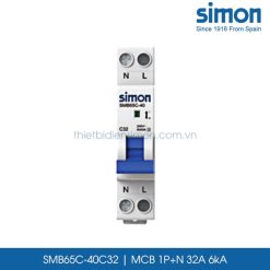 SMB65C-40C32 MCB 1P+N 32A 6kA Simon