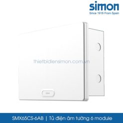 SMX65CS-6AB Tủ điện âm tường 6 module Simon