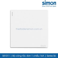 581011 Simon S6 công tắc đơn 1 chiều