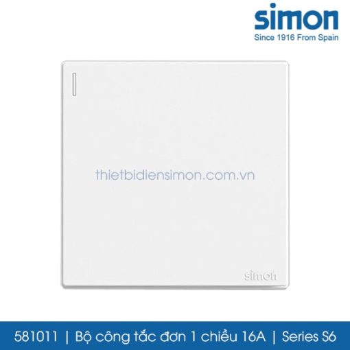 581011 Simon S6 công tắc đơn 1 chiều