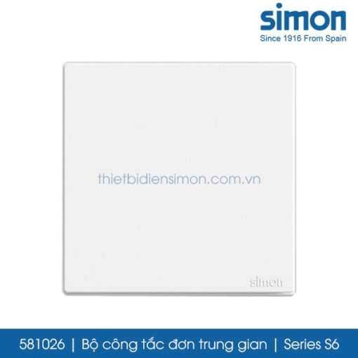 581026 Simon S6 công tắc đơn trung gian