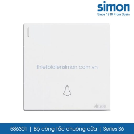 586301 Simon S6 công tắc chuông cửa