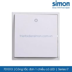 701013 Simon i7 công tắc đơn 1 chiều có LED