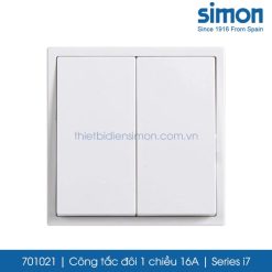 701021 Simon i7 công tắc đôi 1 chiều 16A