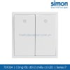 701024 Simon i7 công tắc đôi 2 chiều có LED