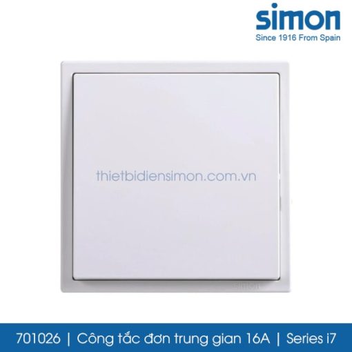701026 Simon i7 công tắc đơn trung gian