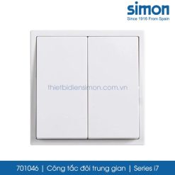 701046 Simon i7 công tắc đôi trung gian