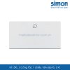 K113XL Simon K1 công tắc 1 chiều 16A in biểu tượng đèn size XL