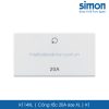 K114XL Simon K1 công tắc 20A in biểu tượng đèn và chữ 20A size XL