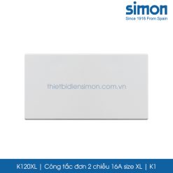 K120XL Simon K1 công tắc đơn 2 chiều 16A size XL