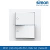 S5121 Simon S5 công tắc đôi 1 chiều 16A
