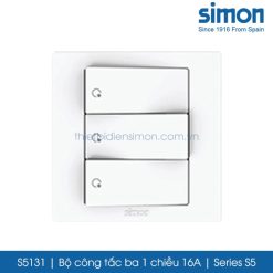 S5131 Simon S5 công tắc ba 1 chiều 16A