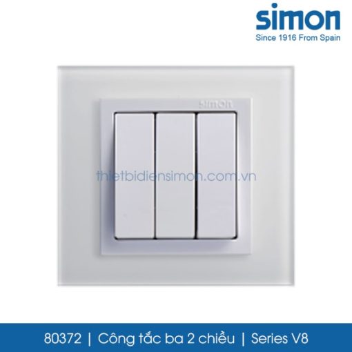 80372 Simon V8 công tắc ba 2 chiều 16A