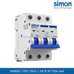 SMB65C-100C100/3 MCB 3P 100A 6kA Simon