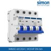 SMB65C-63C25/4 MCB 4P 25A 6kA Simon