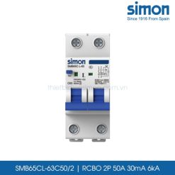 SMB65CL-63C50/2 RCBO 2P 50A 30mA Simon